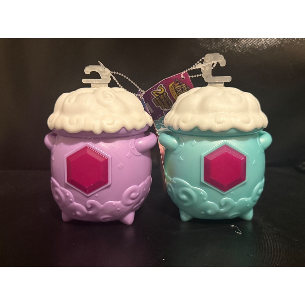 Magic Mixies Mixlings Tap Reveal Cauldron Lot of 2 Purple Teal Moose Toys New